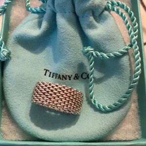 Tiffany and co Somerset mesh ring